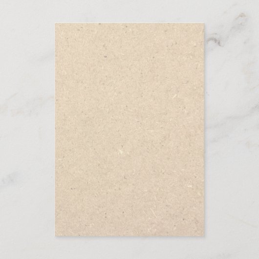 の結婚ゲスト情報カード |クラフト植物学 エンクロージャーカード (裏面)