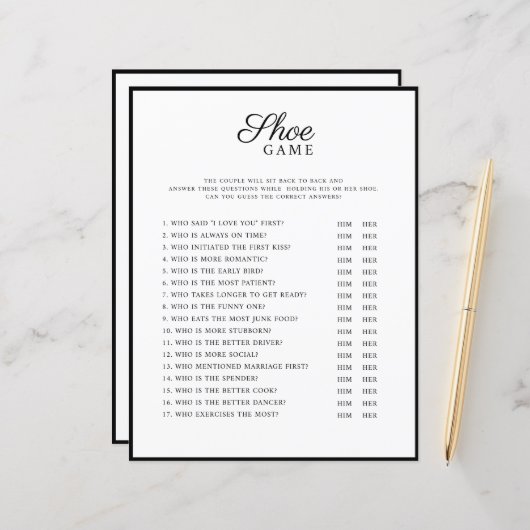 の結婚ゲームモダンスタイル。 (正面/裏面インサイチュ)