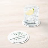 の結婚コースターは飲み物を飲まない踊り ラウンドペーパーコースター (インサイチュ)