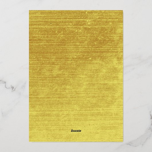 の結婚ゴールドフォイルエレガントリングや輪シンプル 箔招待状 (裏面)