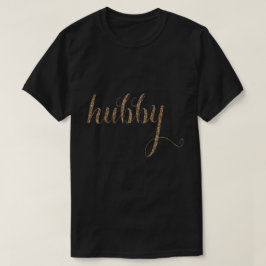 の結婚ゴールドフォイルタイポグラフィハビー Tシャツ
