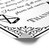 の結婚サインが詰め結婚ていないヴィンテージ白黒 ポスター (角)