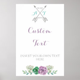 の結婚サインカスタム文字、礼花 ポスター