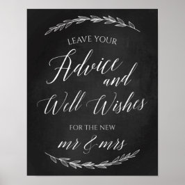 の結婚サイン – グッズ結婚の黒板サイン ポスター