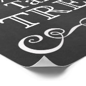 の結婚サイン – 治療の黒板サインを取る ポスター (角)