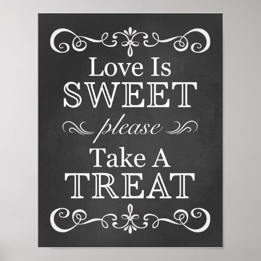 の結婚サイン – 治療の黒板サインを取る ポスター (正面)