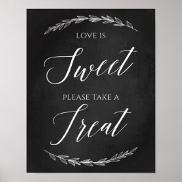 の結婚サイン – 治療の黒板サインを取る ポスター