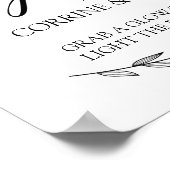 の結婚サイン – Let Love Glow Laurel's 結婚 Sign ポスター (角)