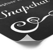 の結婚サイン – Snapchatの結婚Chalkboardサイン ポスター (角)