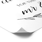 の結婚サイン – Well Wishes Laurel's 結婚 Sign ポスター (角)