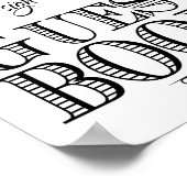 の結婚サインGuest Bookにサインして ポスター (角)