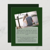 の結婚サンキューカードとPhoto Virtual Digital (正面/裏面)