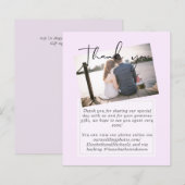 の結婚サンキューカードとPhoto Virtual Digital (正面/裏面)