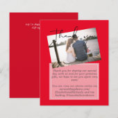 の結婚サンキューカードとPhoto Virtual Digital (正面/裏面)