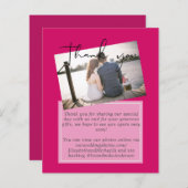 の結婚サンキューカードとPhoto Virtual Digital (正面/裏面)