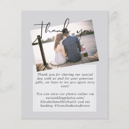 の結婚サンキューカードとPhoto Virtual Digital