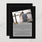 の結婚サンキューカードとPhoto Virtual Digital (正面/裏面)