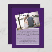 の結婚サンキューカードとPhoto Virtual Digital (正面/裏面)