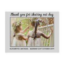 の結婚サンキューカードとPhoto Virtual Digital