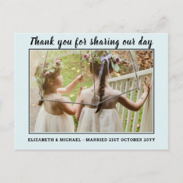 の結婚サンキューカードとPhoto Virtual Digital ポストカード