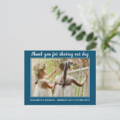 の結婚サンキューカードとPhoto Virtual Digital ポストカード (スタンド正面)