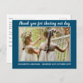 の結婚サンキューカードとPhoto Virtual Digital ポストカード (正面/裏面)