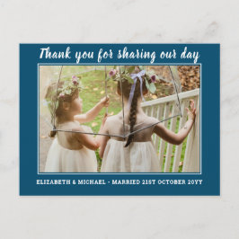 の結婚サンキューカードとPhoto Virtual Digital ポストカード