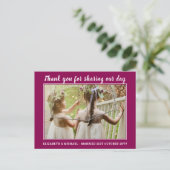 の結婚サンキューカードとPhoto Virtual Digital ポストカード (スタンド正面)