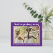 の結婚サンキューカードとPhoto Virtual Digital ポストカード (スタンド正面)