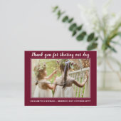 の結婚サンキューカードとPhoto Virtual Digital ポストカード (スタンド正面)