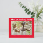 の結婚サンキューカードとPhoto Virtual Digital ポストカード (スタンド正面)