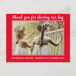 の結婚サンキューカードとPhoto Virtual Digital ポストカード