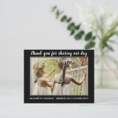 の結婚サンキューカードとPhoto Virtual Digital ポストカード (スタンド正面)