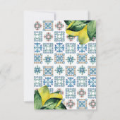 の結婚サンキューカードブルー&イエローレモン サンキューカード (裏面)