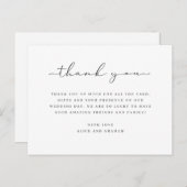 の結婚サンキューカードメシンプルッセージ ポストカード (正面/裏面)