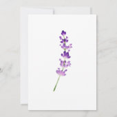 の結婚サンキューカードラベンダーブーケ サンキューカード (裏面)