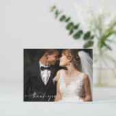 の結婚サンキューカード写真 ポストカード (スタンド正面)