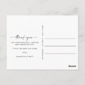 の結婚サンキューカード写真 ポストカード (裏面)