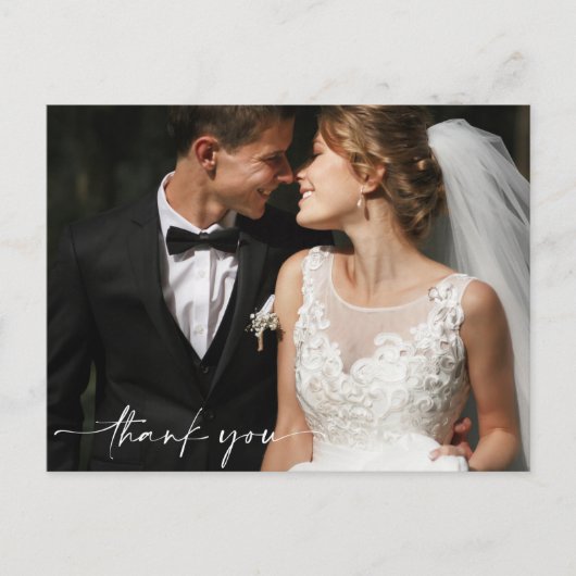 の結婚サンキューカード写真 ポストカード (正面)