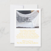 の結婚サンキューカード黄蝶 サンキューカード (裏面)