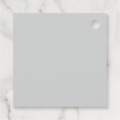 の結婚サンキューカード – クリーンとエレガントデザイン フェイバータグ (裏面)