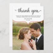 の結婚サンキューカード – フラットカード サンキューカード (正面/裏面)