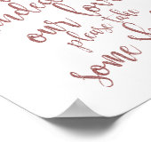 の結婚サングラスはバラ金ゴールド8x10サインを支持 ポスター (角)