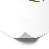 の結婚シグネチャーツリーポスター – Natural Green-XL ポスター (角)