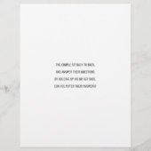 の結婚シューゲームの質問紙白黒 (裏面)