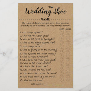 の結婚シューゲームカード チラシ