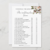 の結婚シューゲームバチェロレッテゲームカード 案内状 (正面)