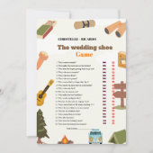 の結婚シューゲームバチェロレッテゲームカード 案内状 (正面)