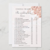 の結婚シューゲームバチェロレッテゲームカード 案内状 (正面)