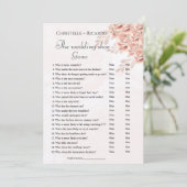 の結婚シューゲームバチェロレッテゲームカード 案内状 (スタンド正面)